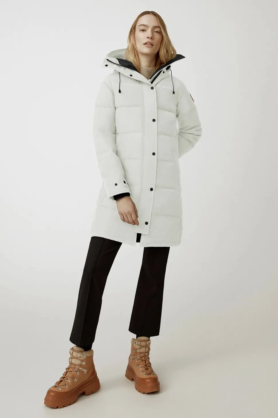 Canada Goose Naisten Untuvatakki SHELBURNE PARKA -RESET Valkoinen