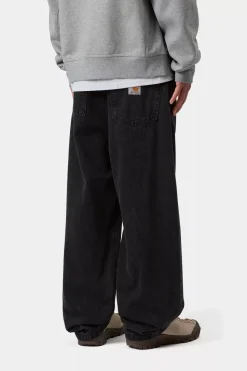 Carhartt miesten farkut Landon Jeans 'Robertson' Denim, hiilenmusta