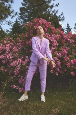 Claire Naisten Housut, AD-THORHILD PANT Vaaleanpunainen