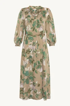 Claire naisten mekko, DAGMARA DRESS Ruskea Kuosi