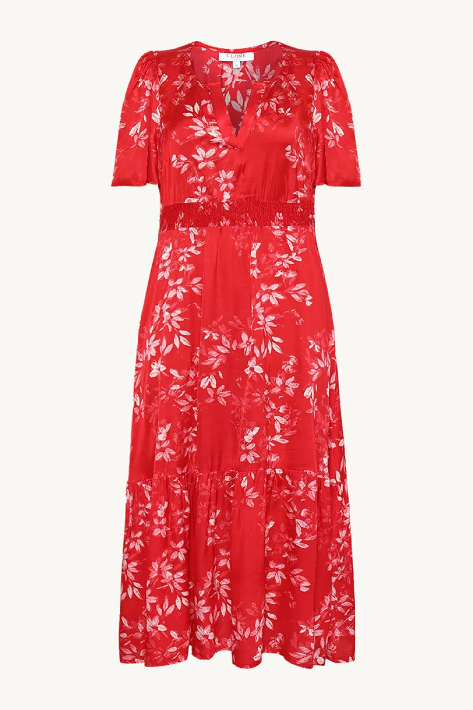 Claire naisten mekko, DILANI DRESS Punainen Kuosi