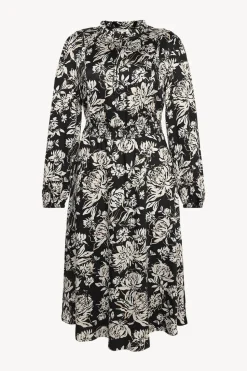 Claire Naisten Mekko, DOTTA DRESS Musta Kuosi