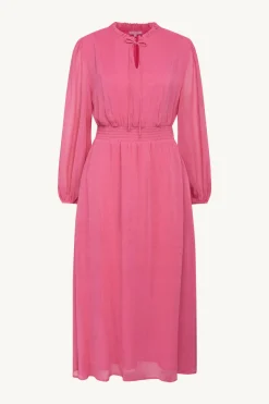 Claire Naisten Mekko, DOTTA VISCOSE DRESS Pinkki
