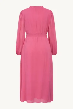 Claire Naisten Mekko, DOTTA VISCOSE DRESS Pinkki