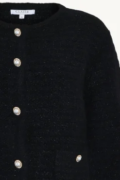 Claire naisten neuletakki Casilda Cardigan, Black