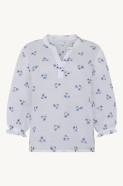 Claire naisten pusero, RIKKELIZA BLOUSE Sininen Kuosi