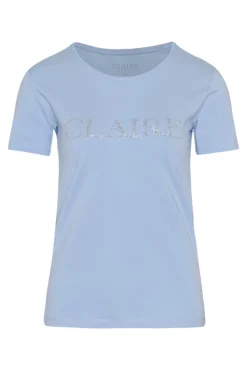 Claire, Naisten T-Paita, Allison Logo T-Paita Vaaleansininen