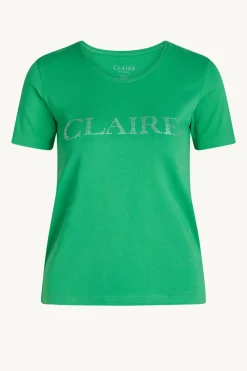 Claire, Naisten T-Paita, Allison Logo T-Paita Vihreä