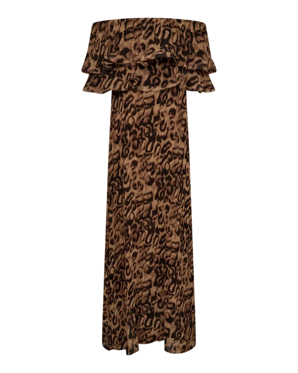 COPENHAGEN MUSE naisten mekko, KIRA DRESS Ruskea Kuosi