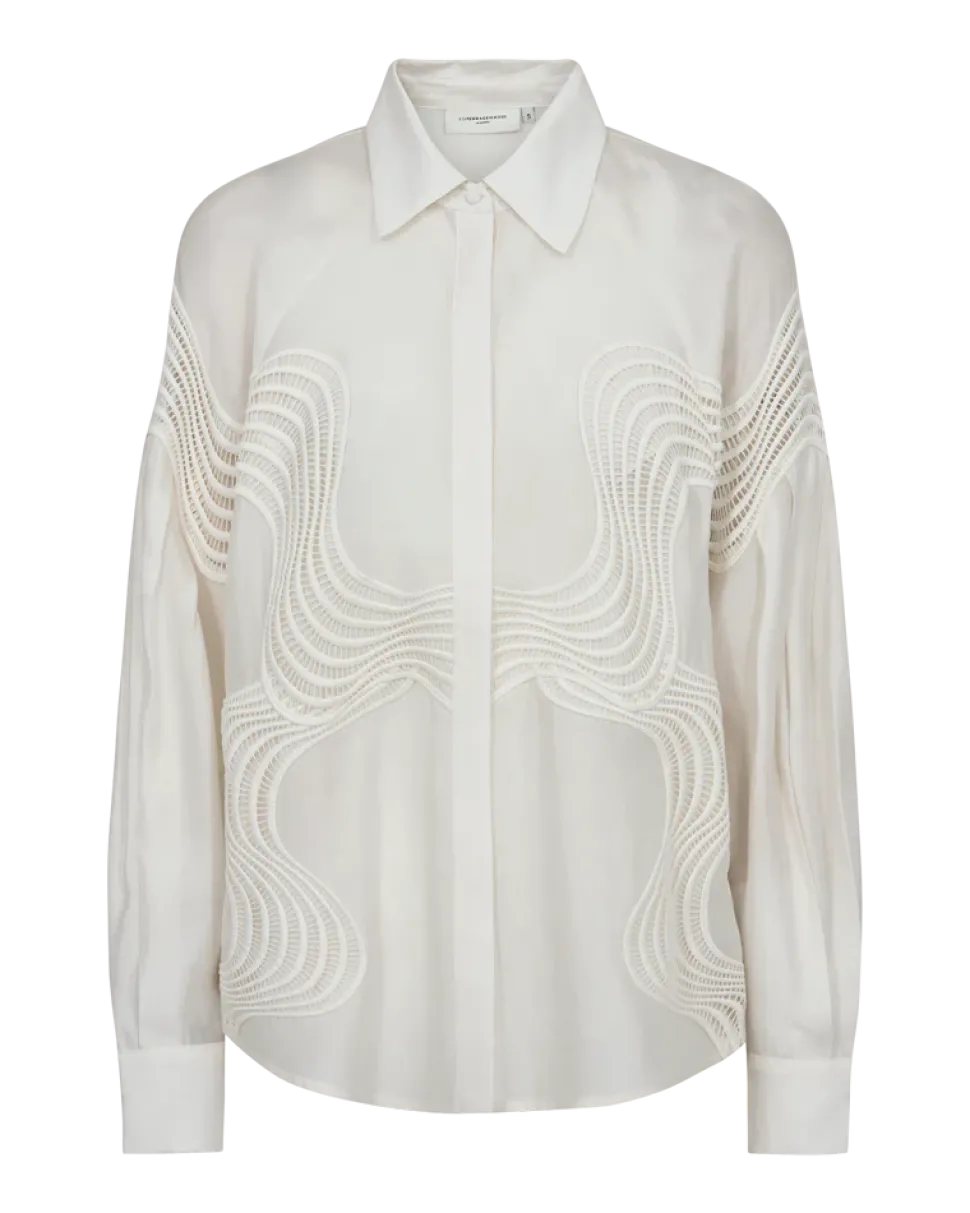 Copenhagen muse naisten paitapusero, MOLLY SHIRT Valkoinen