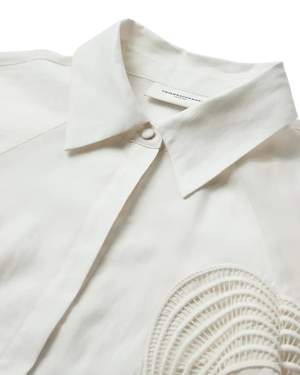 Copenhagen muse naisten paitapusero, MOLLY SHIRT Valkoinen
