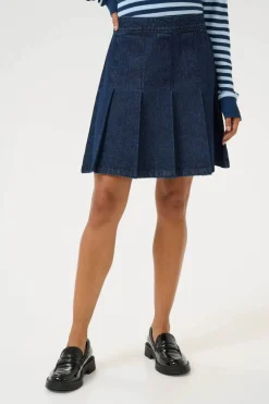 Culture naisten farkkuhame, CUBINK ROSELLE SKIRT Darkblue Wash