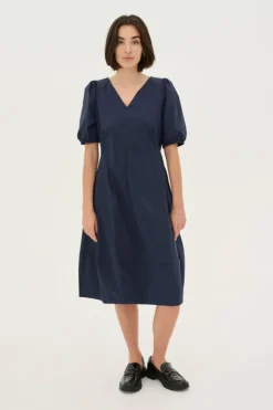 CULTURE, Naisten Mekko, ANTOINETT SS DRESS Blue Iris