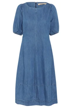 Culture naisten mekko, RIVA ARPA DRESS Dark Blue Wash