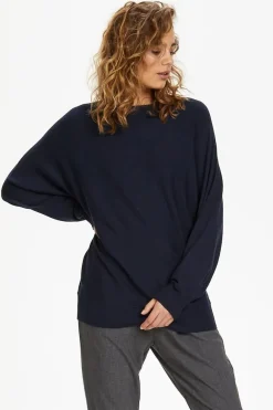Culture Naisten Neule, Annemarie Batwing Jumper Tummansininen
