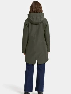 Didriksons naisten parkatakki, ALANA WNS PARKA Tummanvihreä
