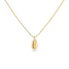 Edblad kaulakoru Drop Mini Necklace Gold, Gold pleated