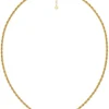 Edblad kaulakoru Rope Chain Necklace Gold, Gold pleated