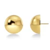 Edblad korvakorut Bead Studs Gold, Gold pleated