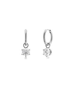 Edblad korvakorut Crown Hoops Steel, Stainless steel