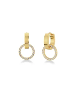 Edblad korvakorut, ETERNAL ORBIT EARRINGS STEEL Kullankeltainen