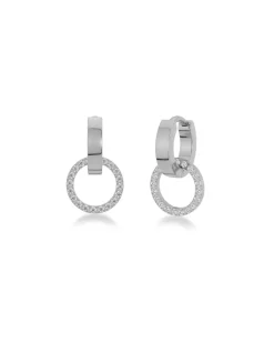 Edblad korvakorut, ETERNAL ORBIT EARRINGS STEEL Hopeanharmaa
