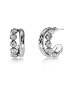 Edblad korvakorut Grace Hoops L Steel, Stainless steel