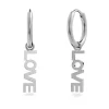 Edblad korvakorut Love Hoops Steel, Stainless steel