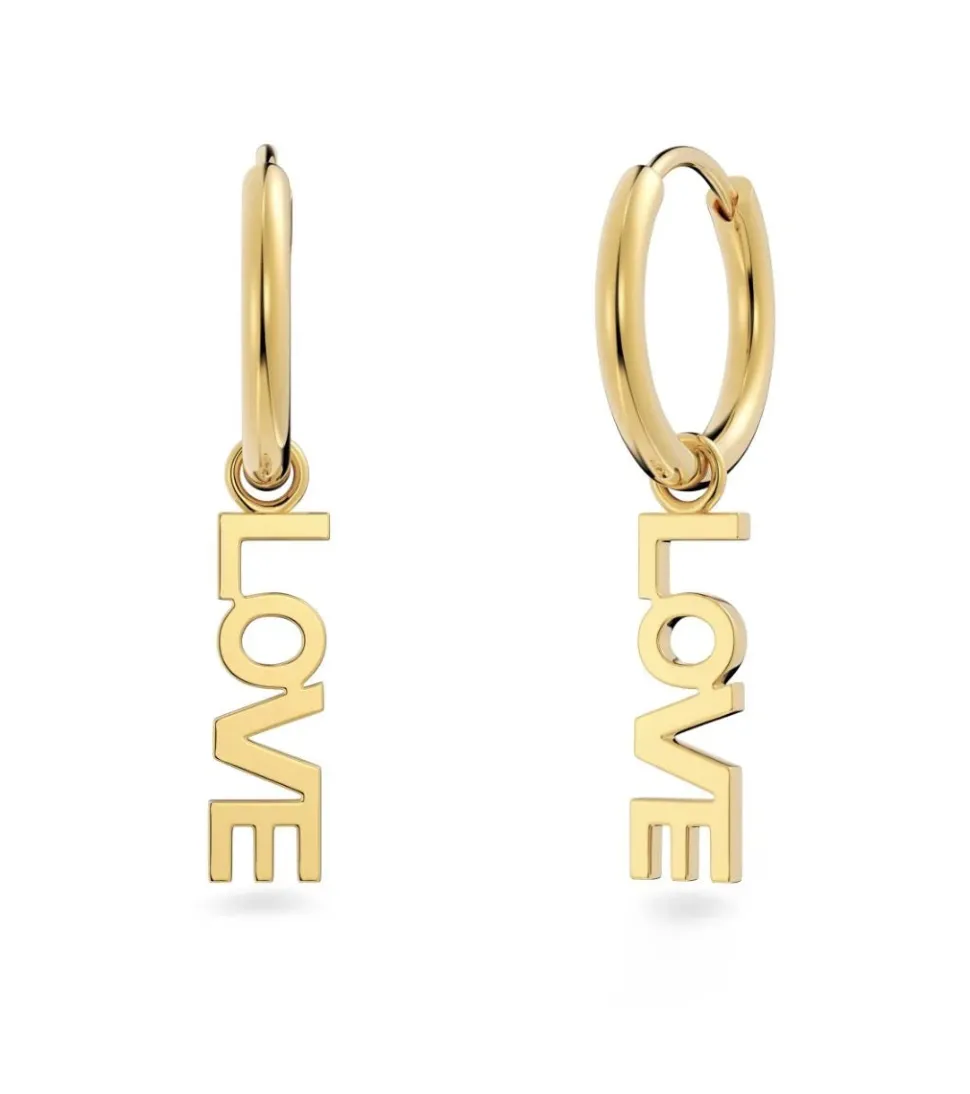 Edblad korvakorut Love Hoops Gold, Gold pleated