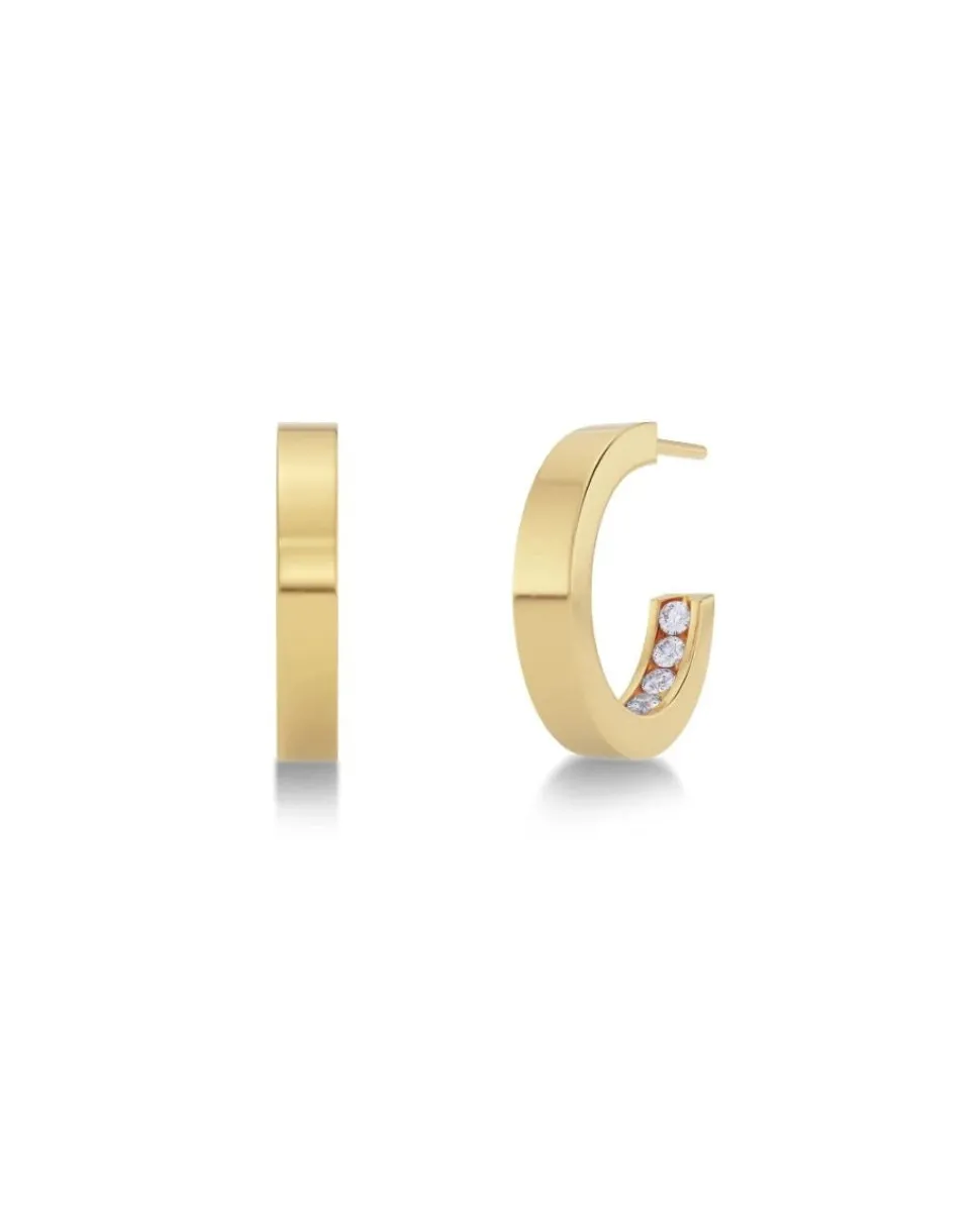 Edblad korvakorut Monaco Earrings Mini Gold, Gold pleated