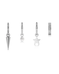 Edblad korvakorut Peak One Hoops Sirius Steel, Stainless steel