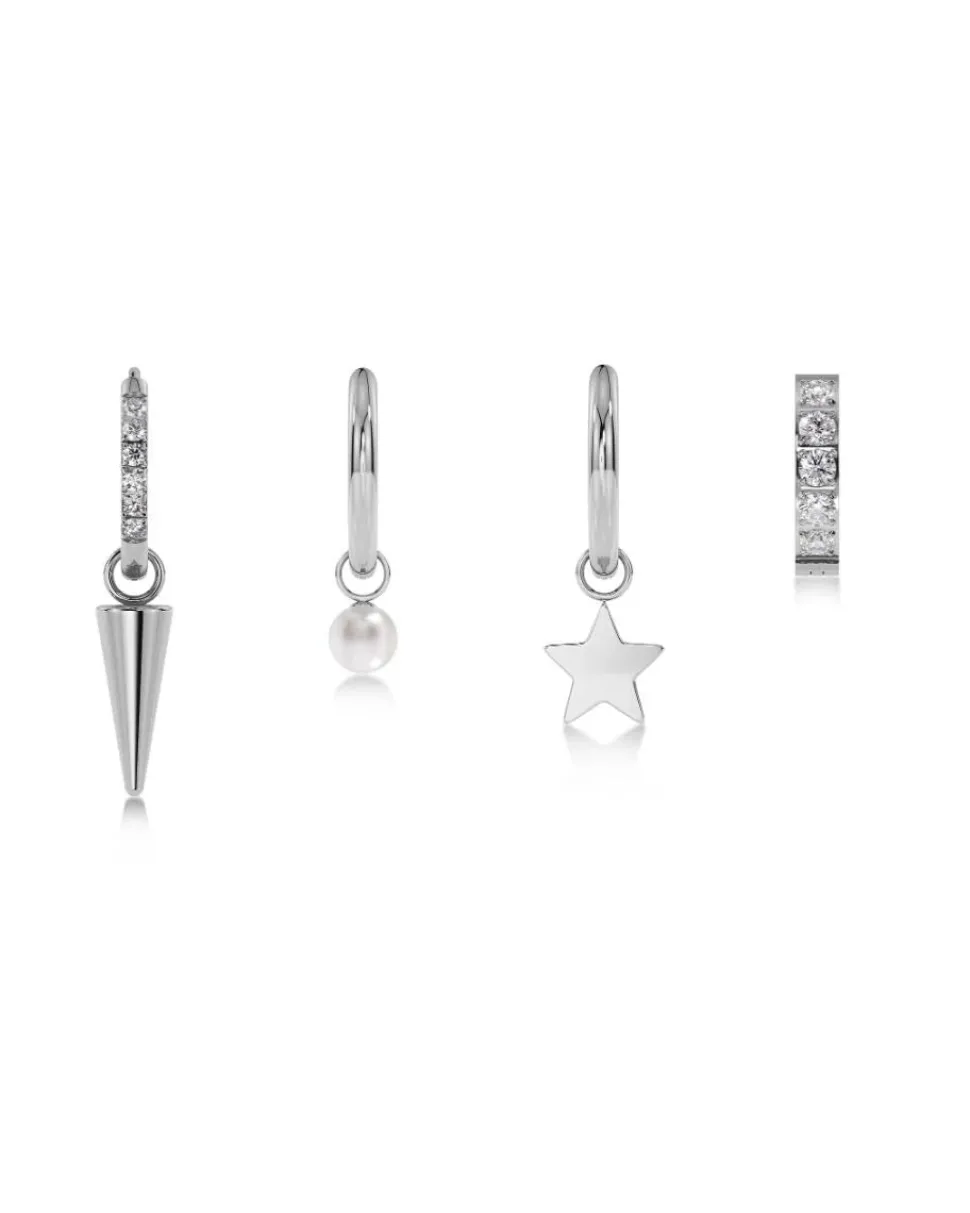Edblad korvakorut Peak One Hoops Sirius Steel, Stainless steel