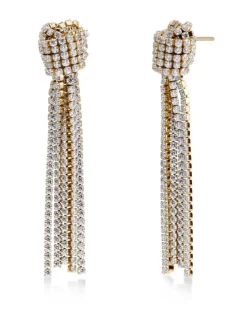 Edblad korvakorut Revel Knot Earrings Gold, Gold pleated