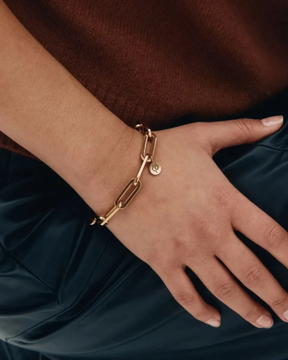Edblad rannekoru Ivy Maxi Bracelet Gold, Gold pleated