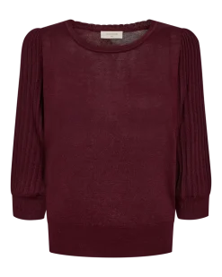 Freequent Glitta Pullover, Viininpunainen