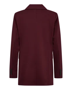 Freequent Naisten Bleiseri Nanni ja Fashion Strukture Viininpunainen