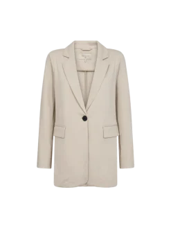 Freequent Naisten Bleiseri Nanni ja Fashion Strukture Vaalea Beige
