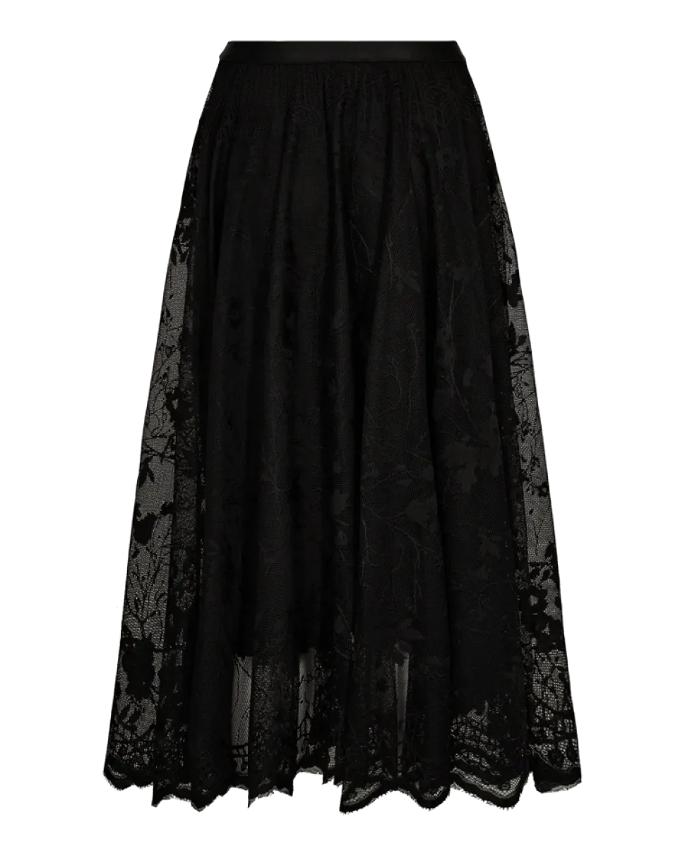 Freequent naisten hame LALLY SKIRT, musta