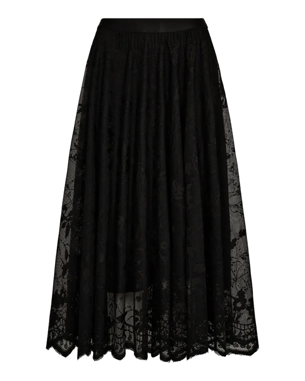 Freequent naisten hame LALLY SKIRT, musta