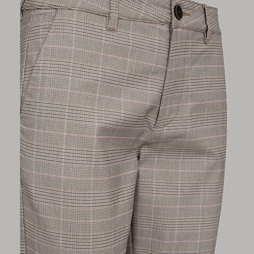 Freequent naisten housut, REX PANT Beige Ruutu