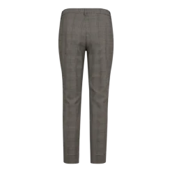 Freequent Naisten Housut, REX PANT Beige Ruutu
