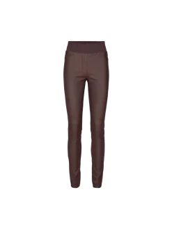 Freequent Naisten Housut, Shantal Power Pants Tummanruskea