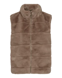 Freequent Naisten Liivi, FOXY VEST Ruskeanharmaa