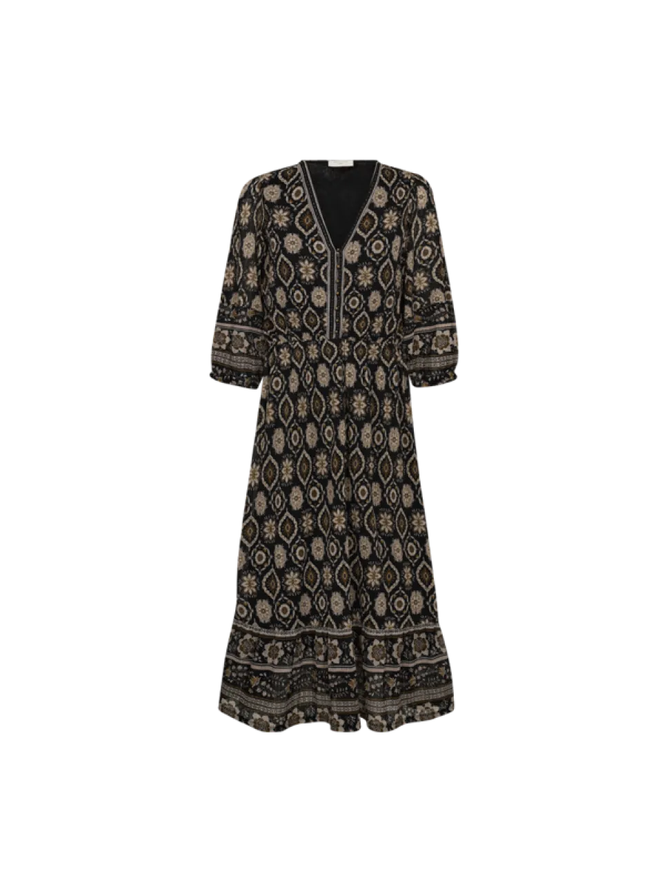 Freequent naisten mekko, NOMES DRESS Beige Kuosi