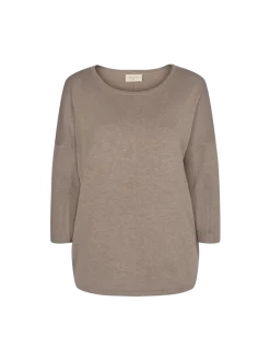 Freequent Naisten Neule, Jone Plain Beige