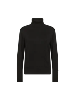 Freequent Naisten Neule, KATIE PULLOVER ROLLNECK Musta