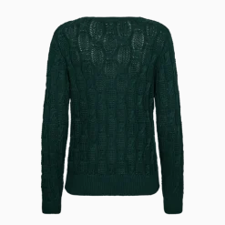 Freequent Naisten Neulepusero, DOMO PULLOVER Tummanvihreä