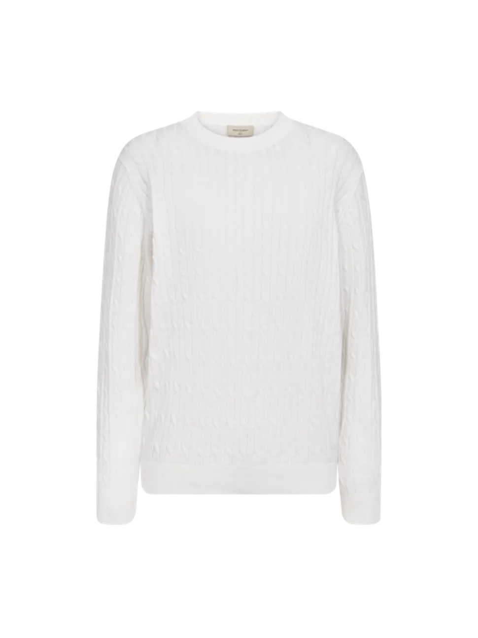 Freequent naisten neulepusero Dodo Pullover, valkoinen