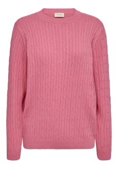 Freequent naisten neulepusero Dodo Pullover, pinkki