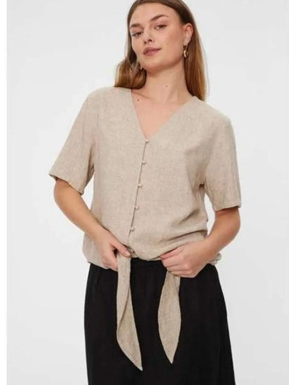 Freequent naisten pusero, LAVA BLOUSE Hiekka